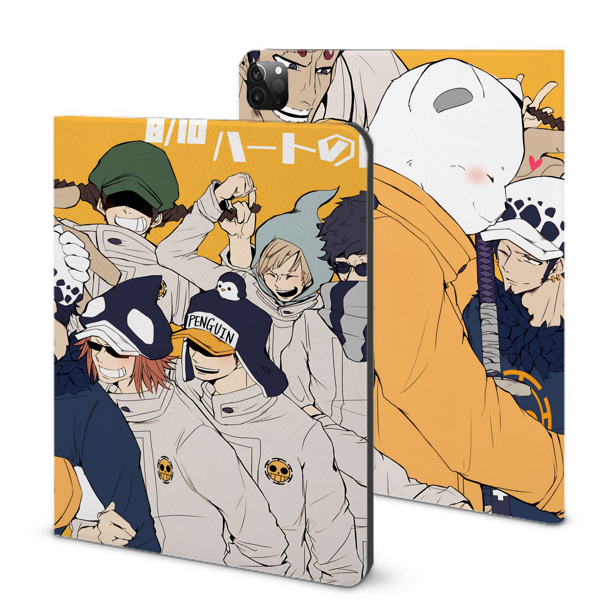 （画像用） ワンピース ONE PIECE IPadケース ペンホルダー付き ブックスタイルデザイン